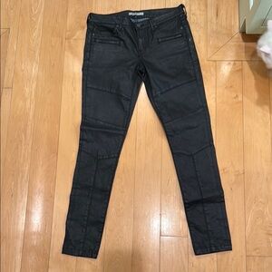Rag and Bone Black Skinny leather Jeans